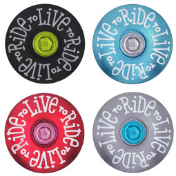 "Live To Ride" Stem Cap