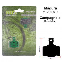 Disc brake pads 15508 Organic