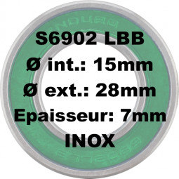 Roulement S6902 LLB 15x28x7...