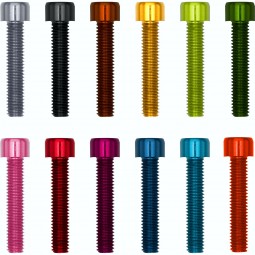 Anodised aluminium screw...
