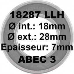 SGM Roulement 18x28x7 LLH -...