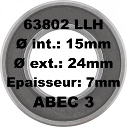 SGM Roulement 63802 LLH...