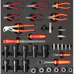 UNIOR Set of tools in tray...