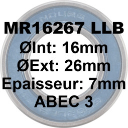 MR16267 LLB 16x26x7 Bearing...