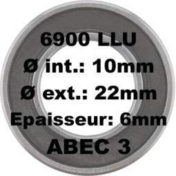6900 LLU Bearing 10 x 22 x...