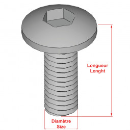 Vis inox A2 Tête BHC