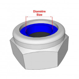 Ecrou Nylstop inox  A2