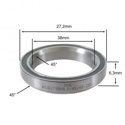 Roulement CU235 27.2 x 38 x...