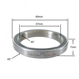 Roulement CU247 37 x 49 x 7...