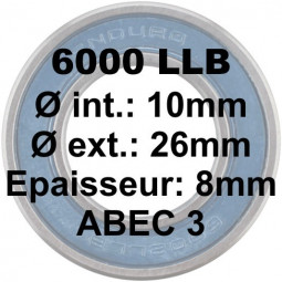 Roulement 6000 LLB 10x26x8...