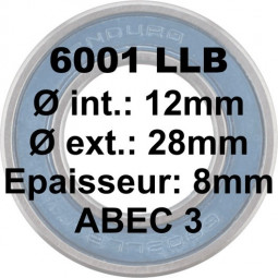 Roulement 6001 LLB 12x28x8...