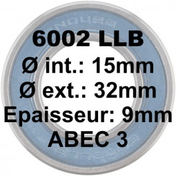 Roulement 6002 LLB 15x32x9...