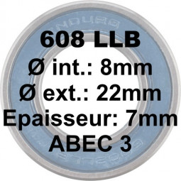 Roulement 608 LLB 8x22x7 ABEC3