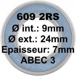 Roulement 609 2RS 9x24x7 ABEC3