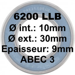 6200 LLB 10x30x9 Bearing ABEC3