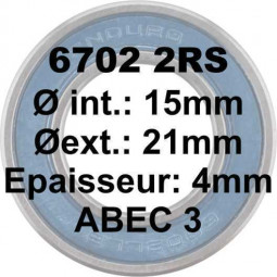 Roulement 6702 LLB 15x21x4...