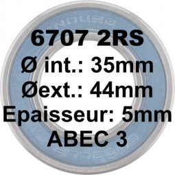 Roulement 6707 2RS 35x44x5...