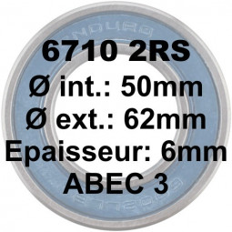 Roulement 6710 2RS 50x62x6...