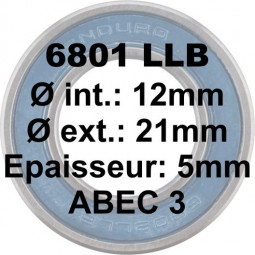 Roulement 6801 LLB 12x21x5...
