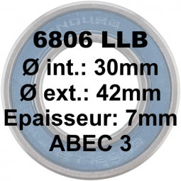 6806 LBB 30x42x7 Bearing ABEC3