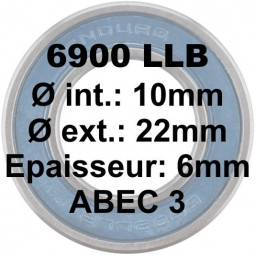 6900 LLB 10x22x6 Bearing ABEC3