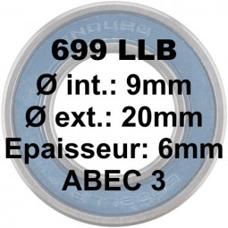 699 LLB 9x20x6  Bearing ABEC3