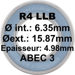 R4 LLB  1/4 x 5/8 x 0.196...