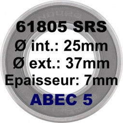 Roulement 61805 LLU 25x37x7...