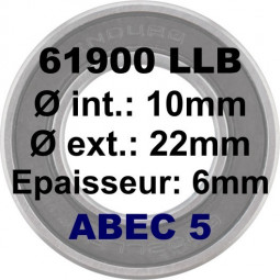 Roulement 61900 LLB 10x22x6...