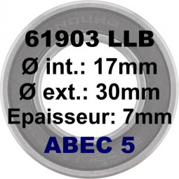 Roulement 61903 LLU/LLB...