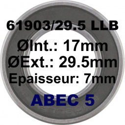 Roulement 61903/29.5 LLB...