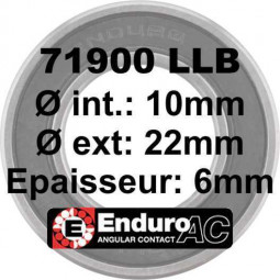 Roulement 71900 LLB 10x22x6...