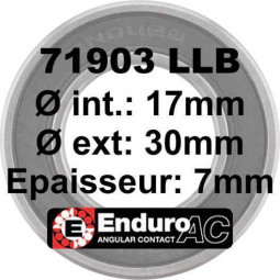 Roulement 71903 LLB 17x30x7...