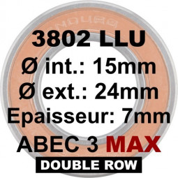 Roulement 3802 LLU MAX 15x24x7