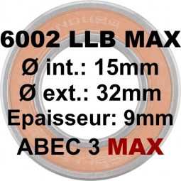 Roulement 6002 LLB MAX 15x32x9