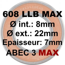 608 LLB MAX 8x22x7 Bearing