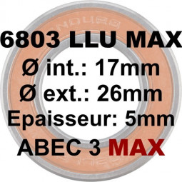 Roulement 6803 LLU MAX 17x26x5