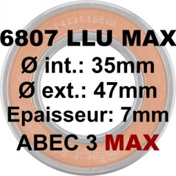 Roulement 6807 LLU MAX 35x47x7