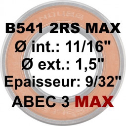 B541 2RS MAX 11/16" x 1,5"...