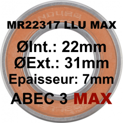Roulement MR 22317 LLU MAX...