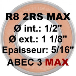 Roulement R8 2RS MAX 1/2 x...