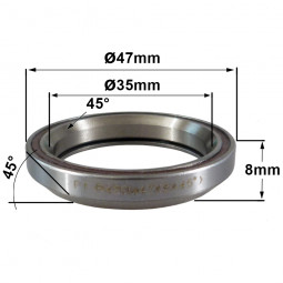 Roulement R420 35 x 47 x 8...