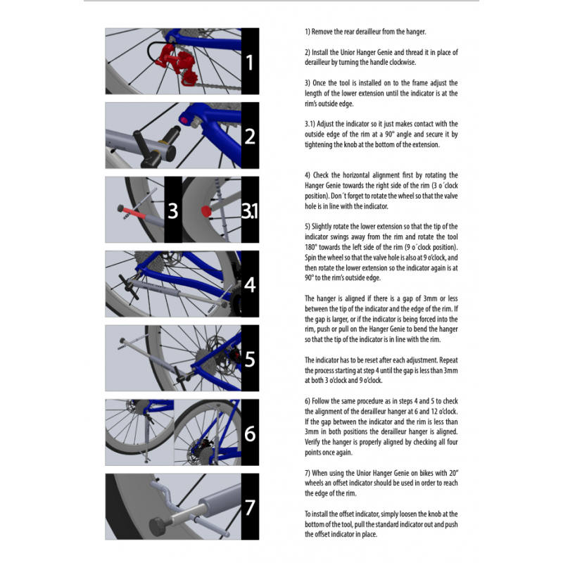 UNIOR Derailleur hanger alignment tool 1602/5