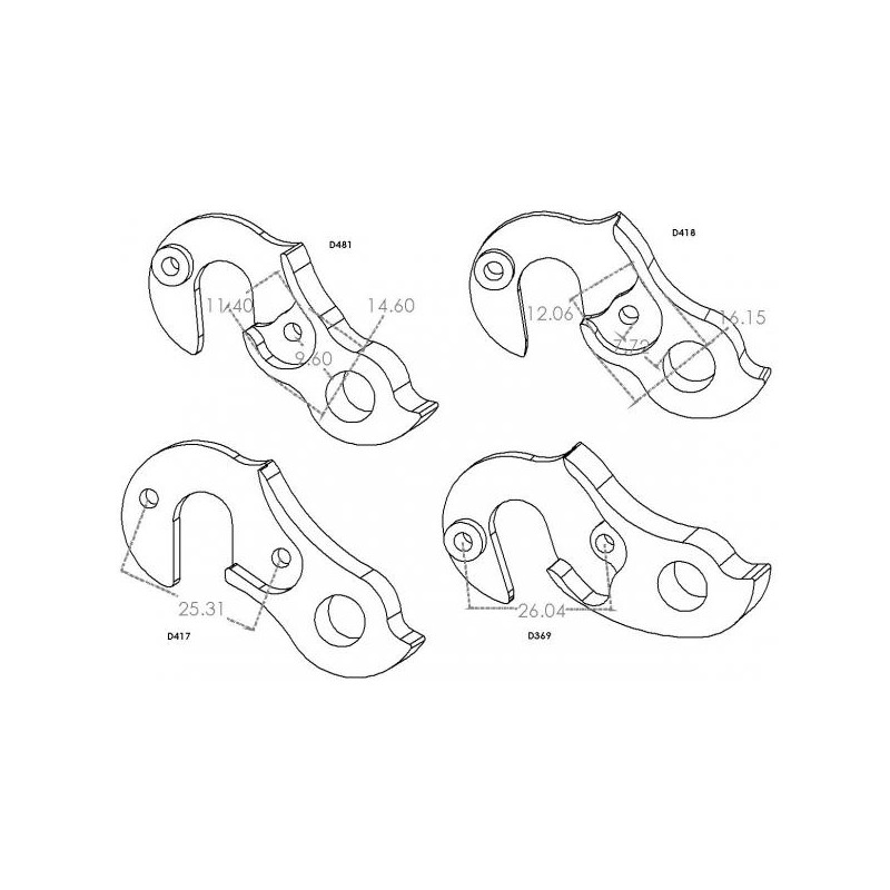 D417 derailleur hanger COLNAGO
